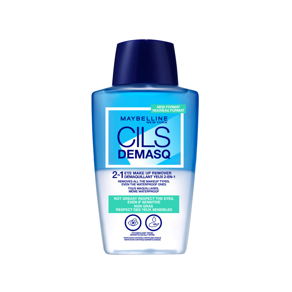 Maybelline New York Maybelline Démaquillant Cils Démasq 2 en 1 waterproof Démaquillant yeux biphase