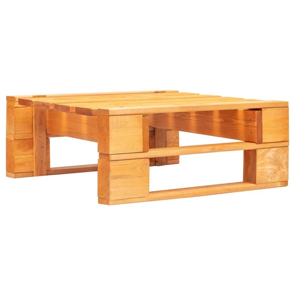 möbelando Gartenlounge-Hocker Astrid (LxBxH: 60x60x25 cm), aus Kiefer in Honigbraun