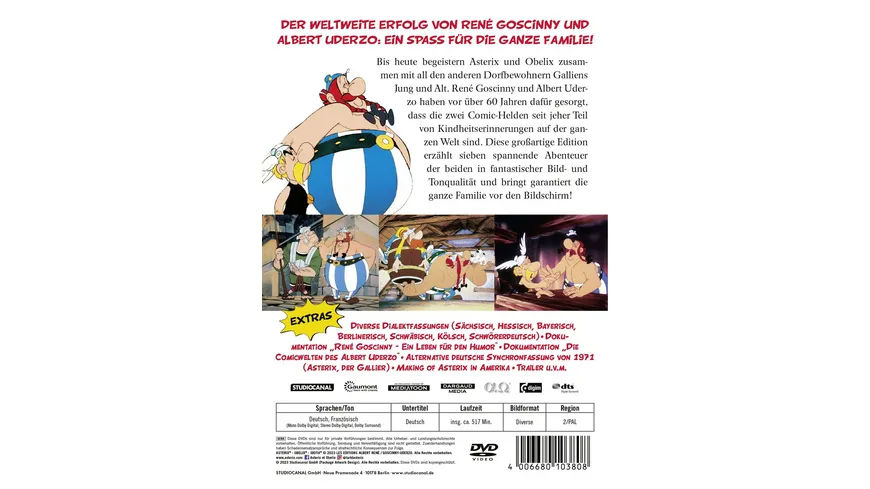 Die große Asterix Edition - Digital Remastered (2023)  [7 DVDs]
