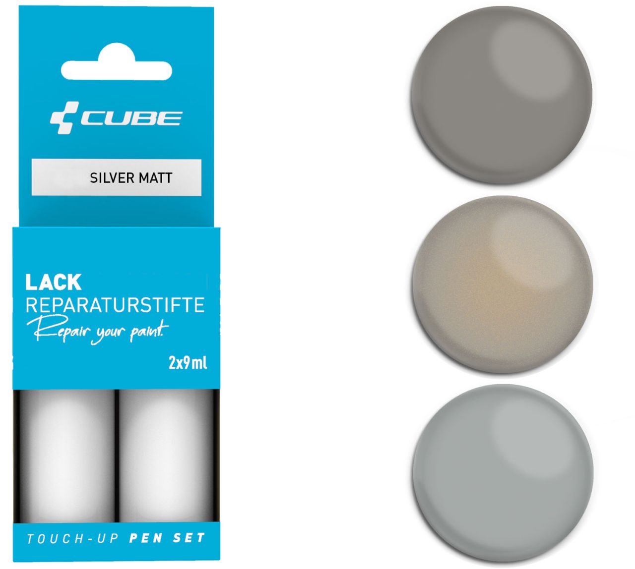 Cube Lackreparaturstift Set SILVER matt kaufen | Bike-Discount