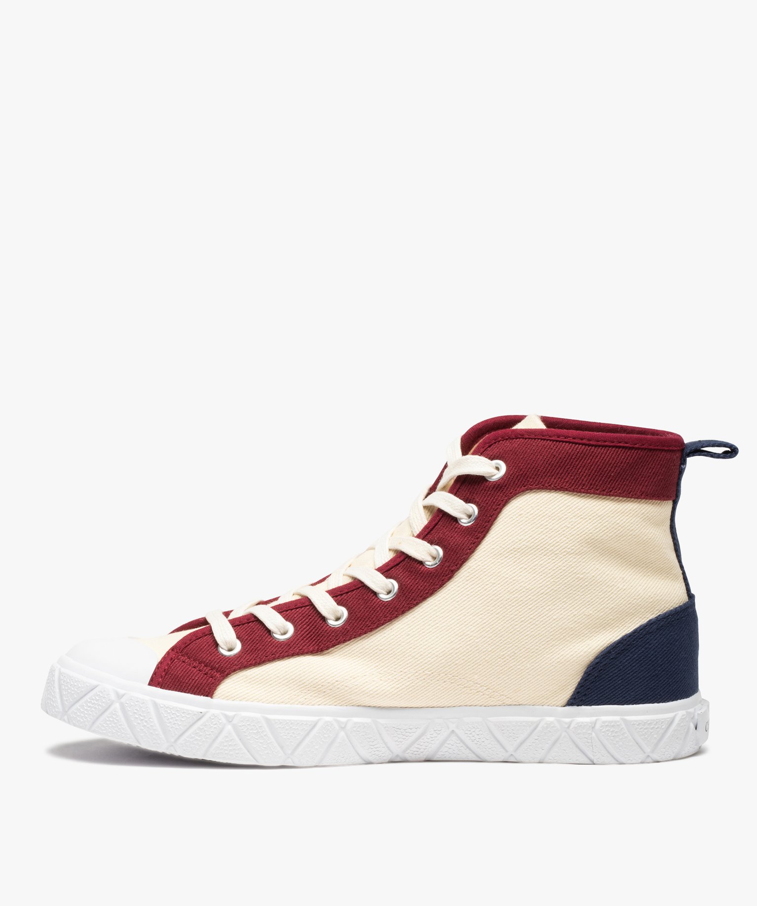 Baskets homme semi-montantes en toile – Chevignon blanc | GEMO
