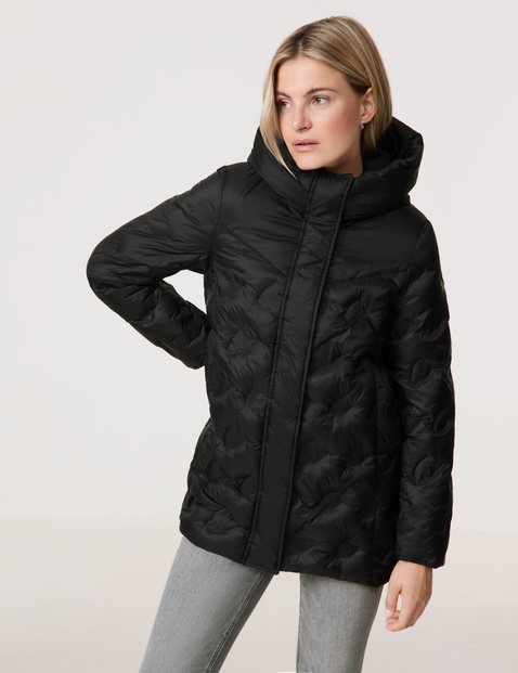 Wattierte Übergangsjacke mit Kapuze