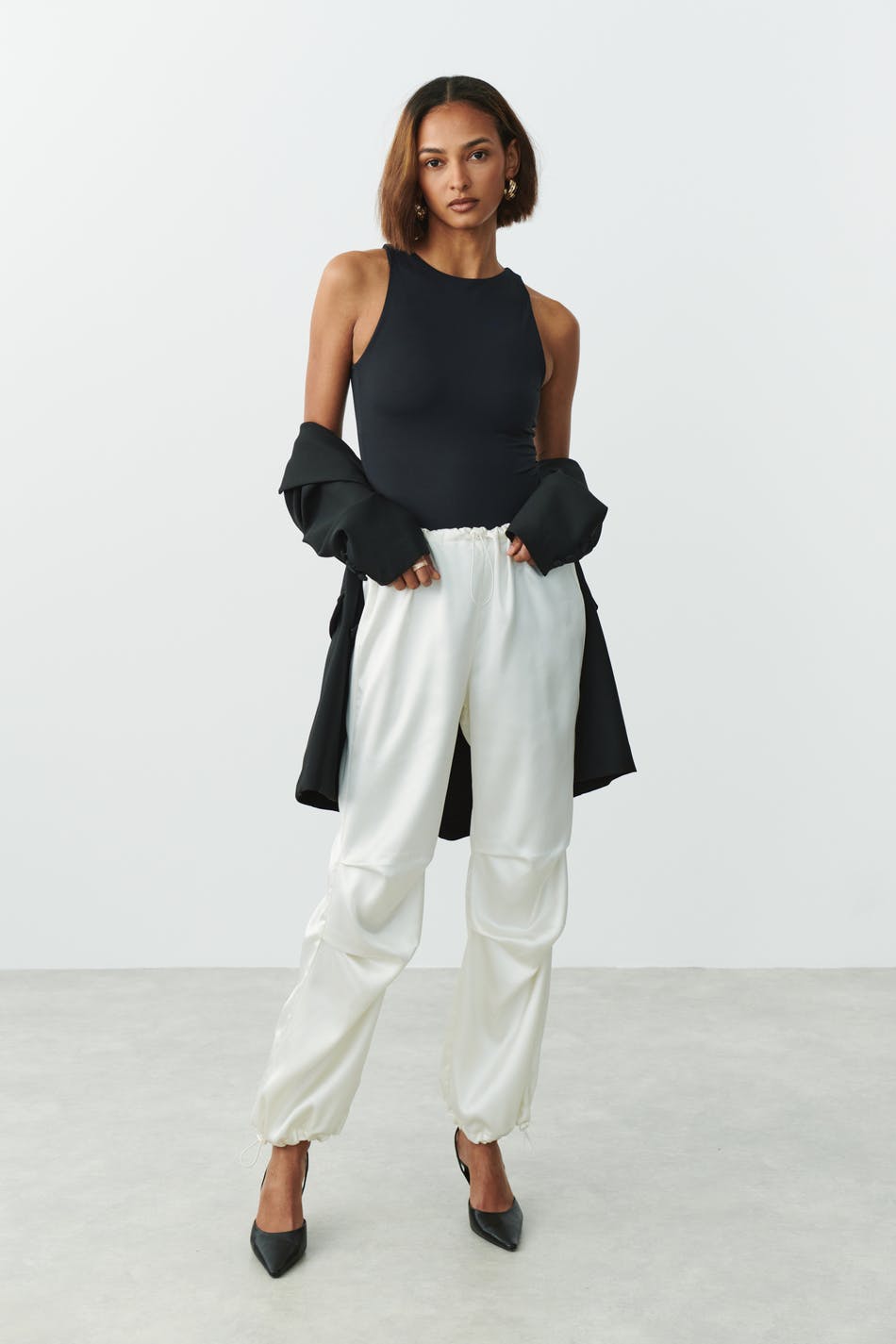 Stretchy sleeveless body