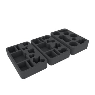 ** % SALE % ** Feldherr Schaumstoff-Set für Warhammer Underworlds: Nightvault - 8 Kriegerscharen + arkane Gefahren