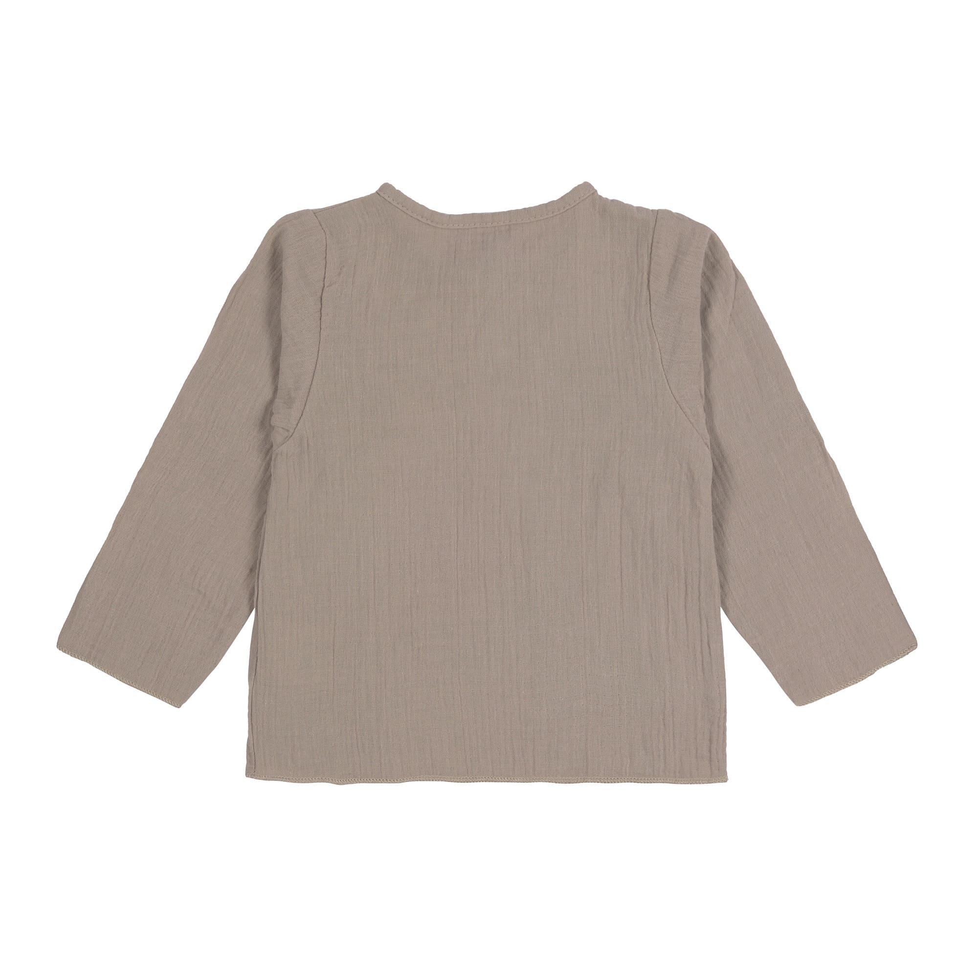 Baby Langarmshirt - Bio Baumwolle, Taupe, Grau