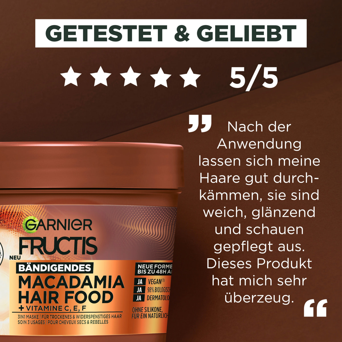 Haarkur Macadamia Hair Food 3in1 Maske, 400 ml