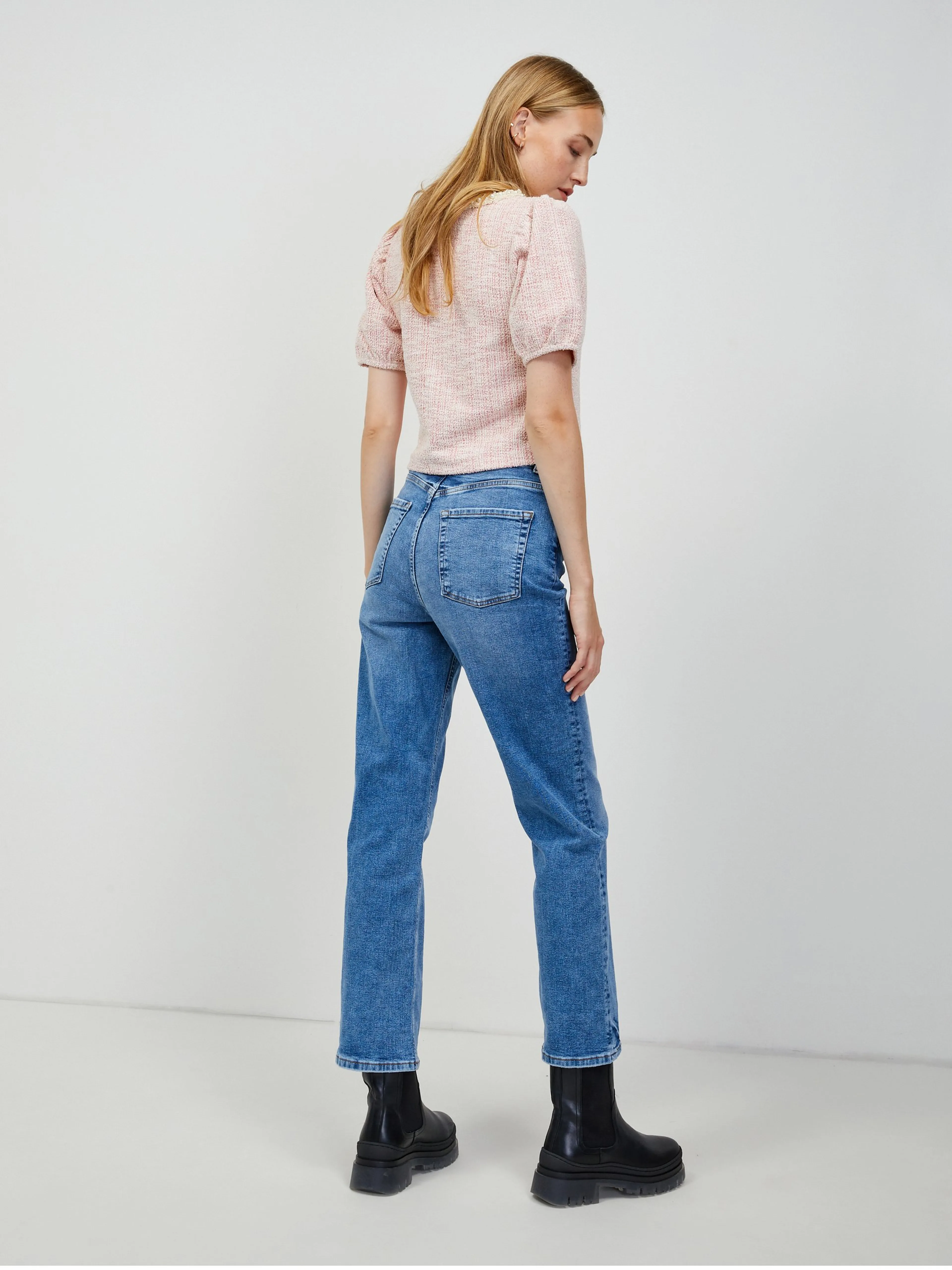 Blaue Damenjeans Straight Fit ORSAY