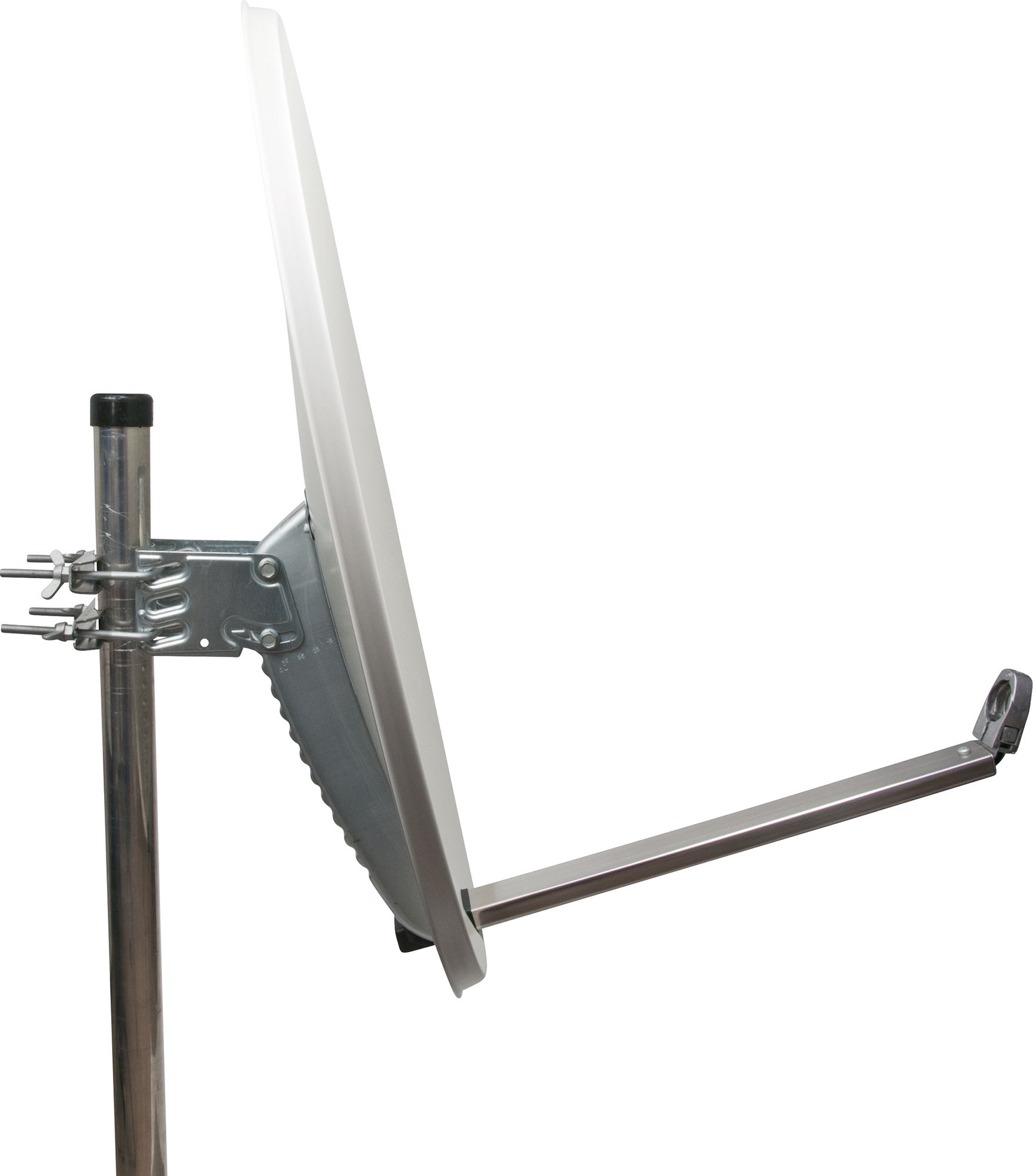Schwaiger SPI800 hellgrauer 80 cm Alu-Spiegel