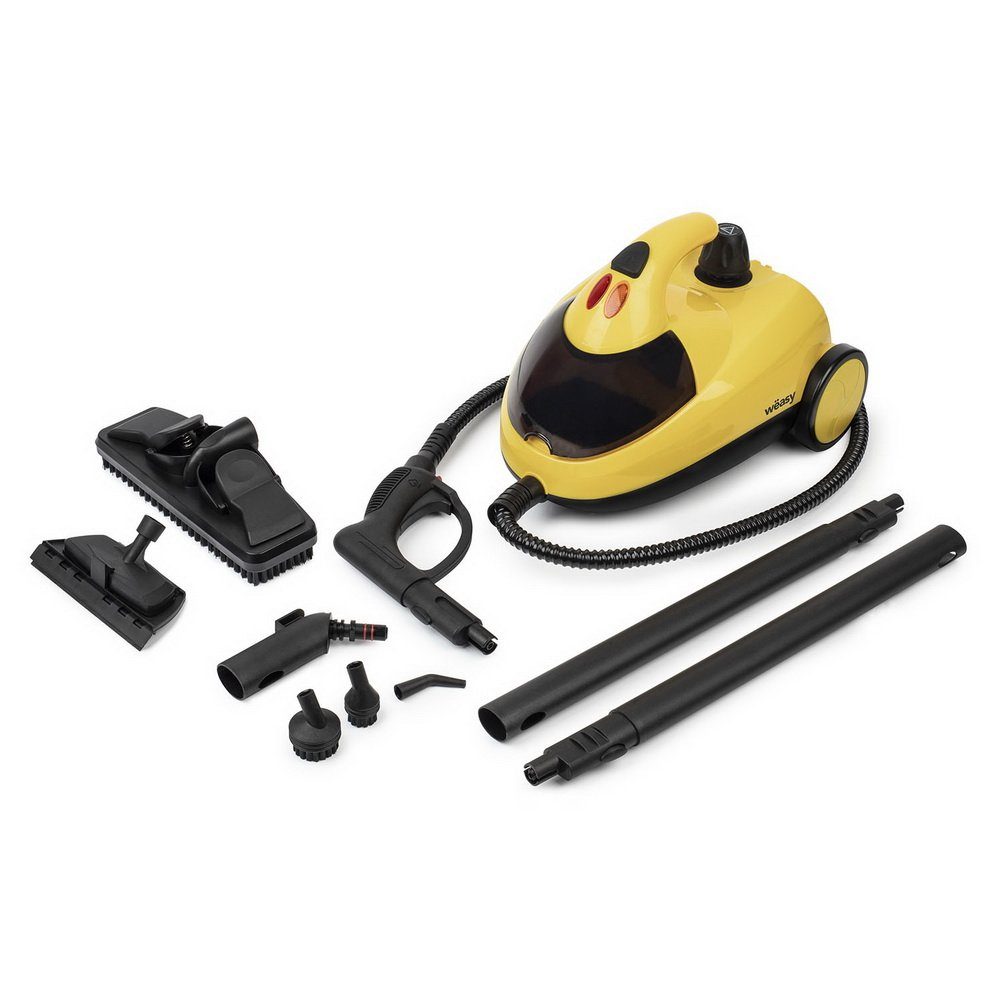 wëasy Dampfreiniger 4 bar Dampfreinigungsgerät NVP15, 1500 W, Dampfpistole, Dampfrohr, Hochdruckdüse, Fensteraufsatz