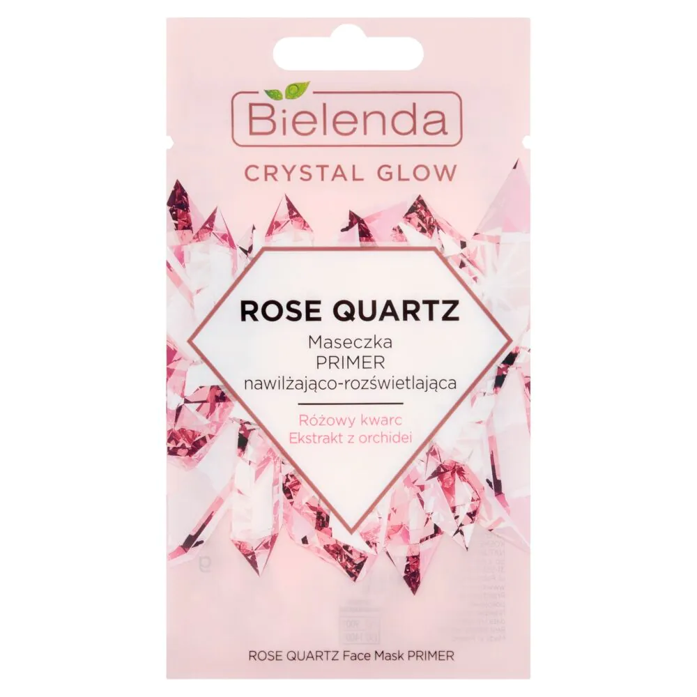 Bielenda Crystal Glow Rose Quartz fugtgivende og lysnende ansigtsmaskeprimer