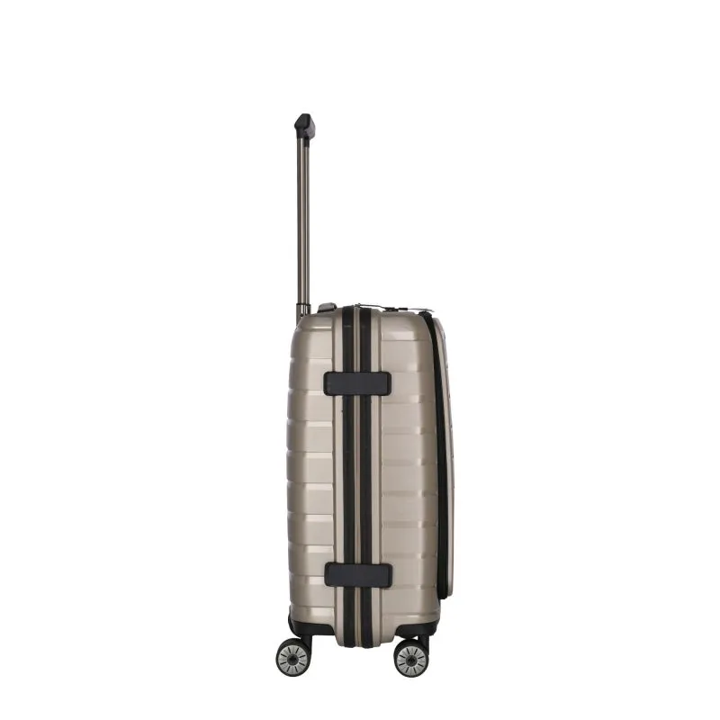Travelite AIR BASE Trolley S m. Vortasche (4 Räder) - Champagner
