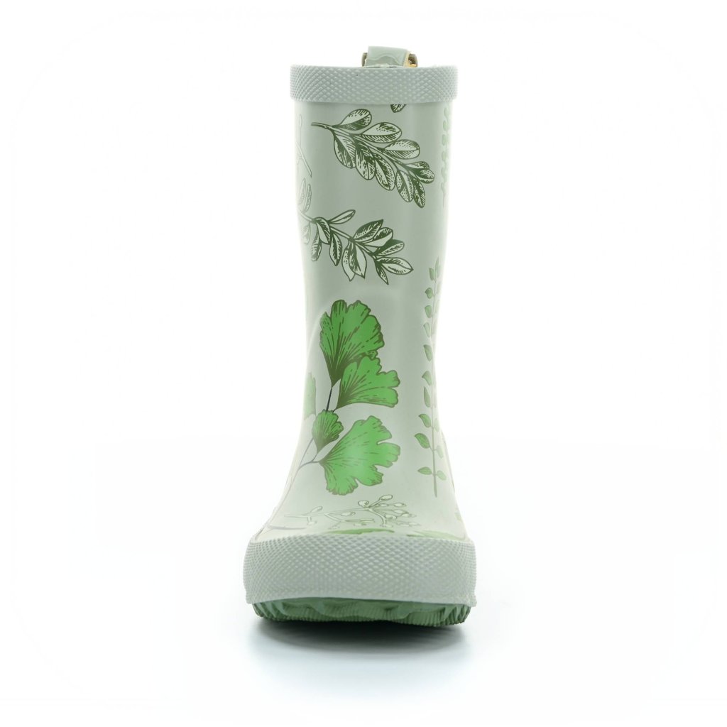 Bisgaard Green Flowers Gummistiefel