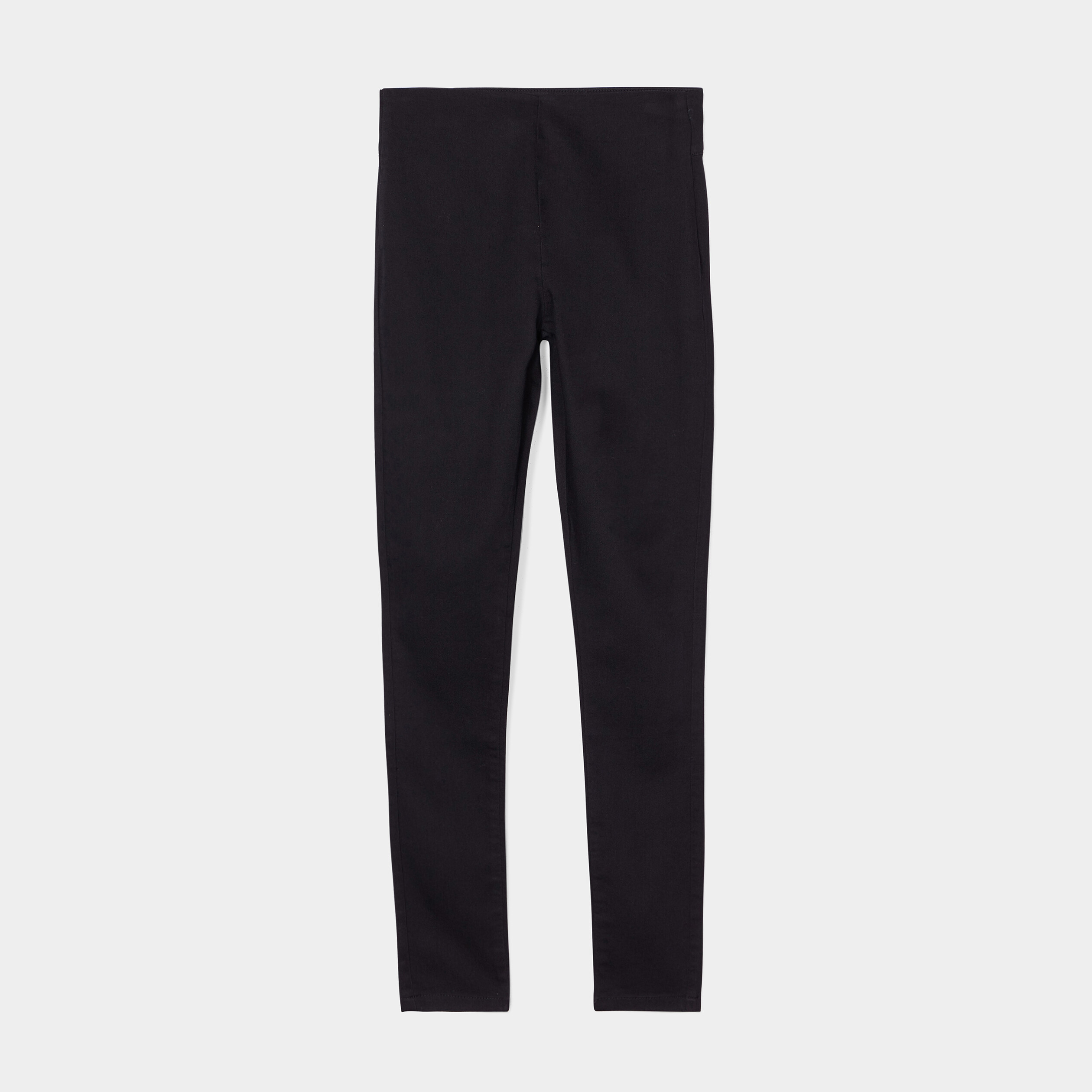 Jegging slim taille haute denim noir femme | La Halle
