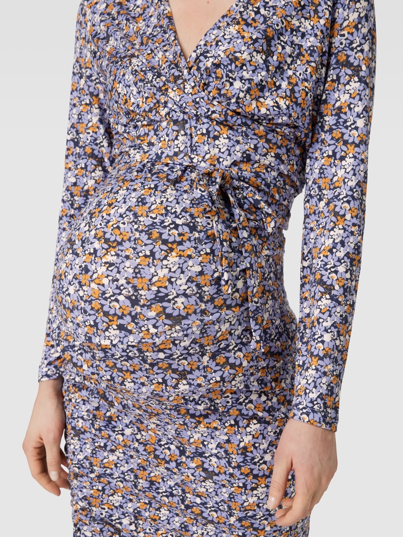 Umstands-Kleid mit floralem Muster Modell 'Pilar' in flieder