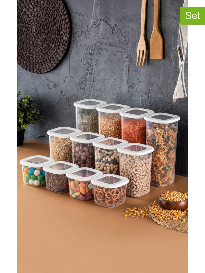 Violeta Home 12er-Set: Vorratsbehälter in Weiß günstig kaufen onesize