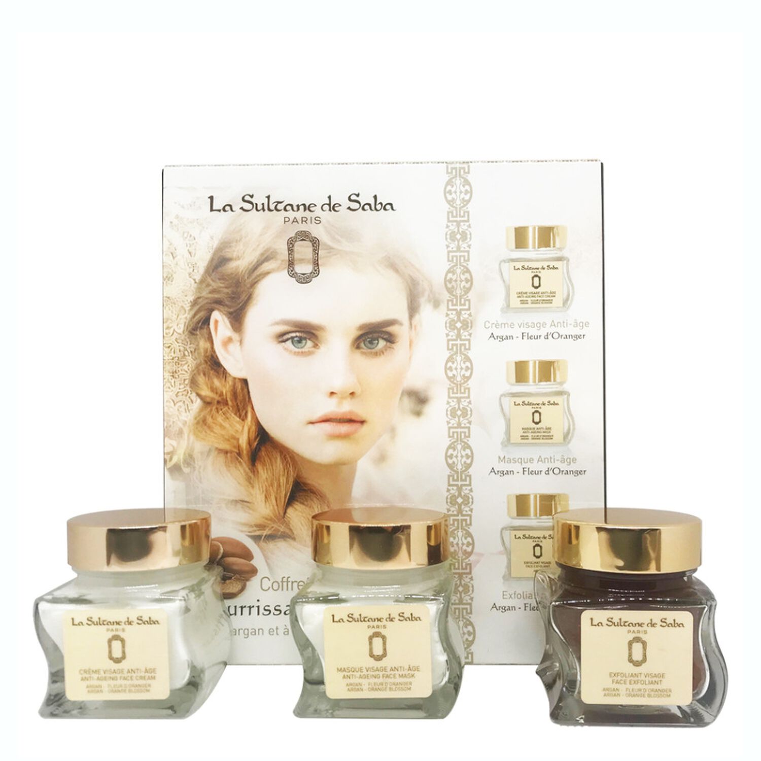 La Sultane de Saba Voyage Sur la Route Des Délices Coffret Crème à l'Argan 50 ml + 2 Produits