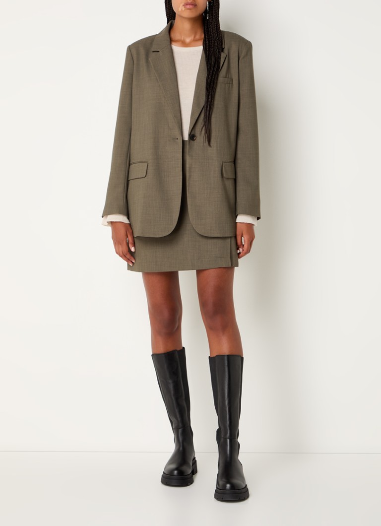 Blazer lungo Modström Gale con tasche a patta