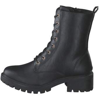 Charmosa Schnür Boots in schwarz