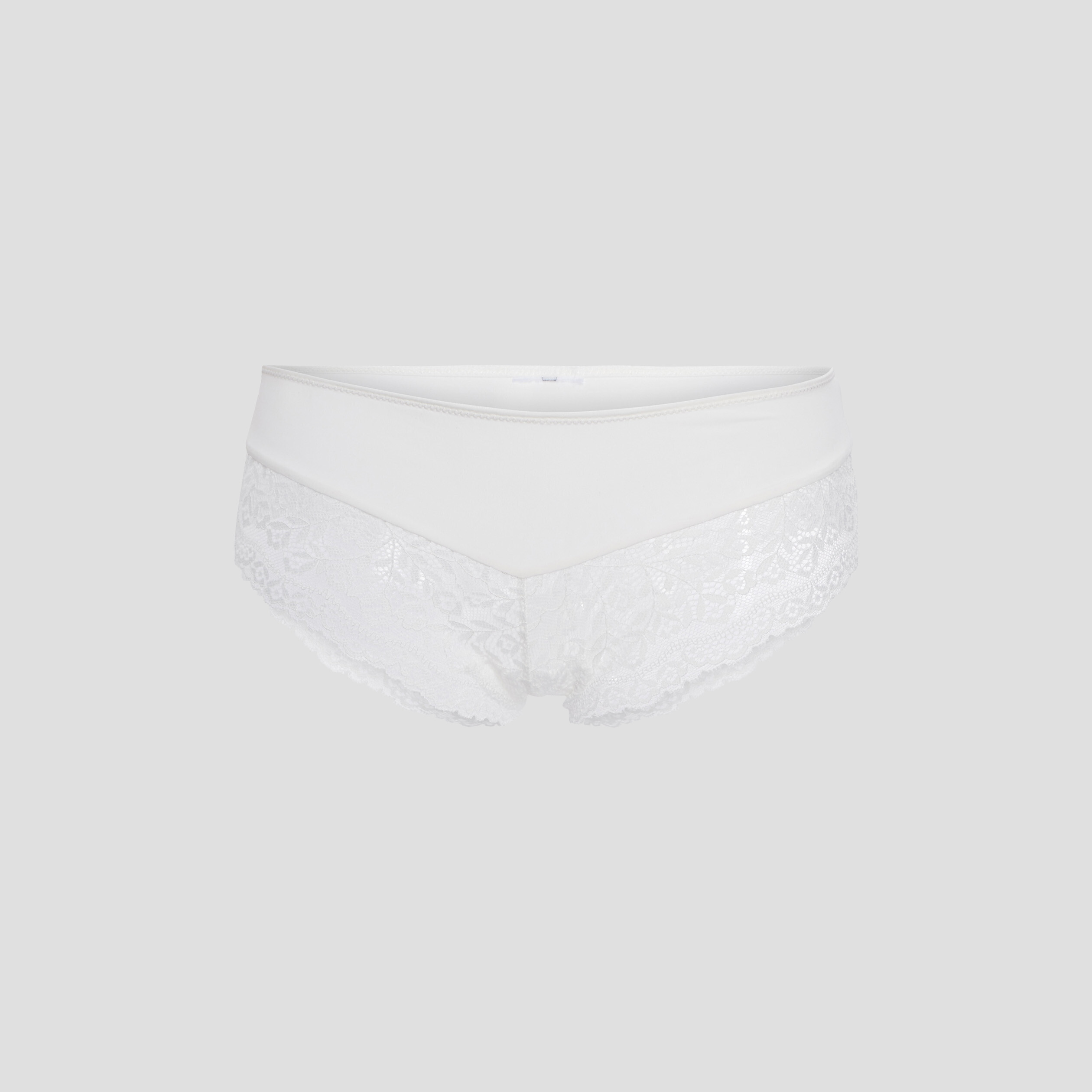 Shorty avec micro dentelle ivoire femme | La Halle