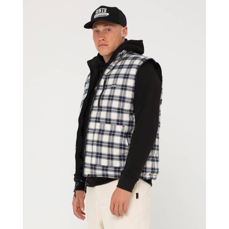 RUSTY ONE HIT REVERSIBLE VEST Steppweste Herren