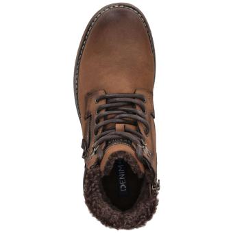 Tom Tailor Schnür Boots in braun
