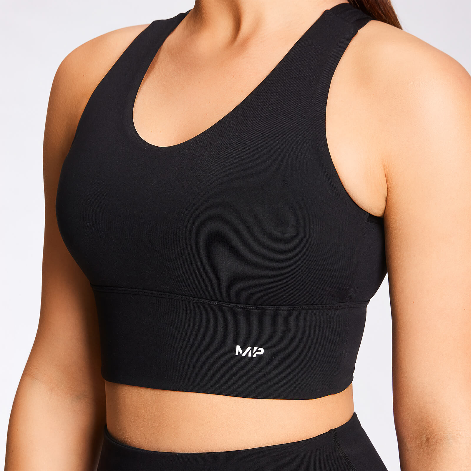 Brassière de sport longue MP Power pour femmes – Noir