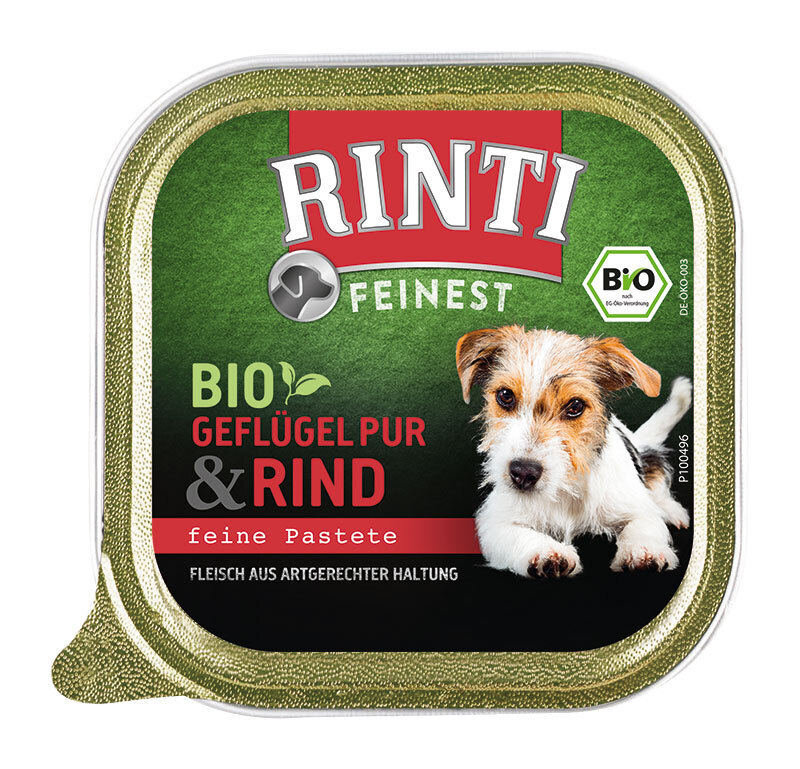 RINTI Hundenassfutter RINTI Feinest Bio 11x150g