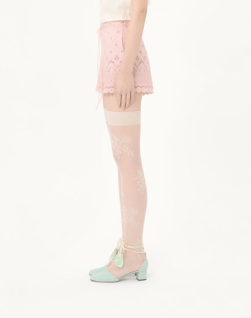 Shorts em Sangallo com motivo Fleur A Jours Daisy