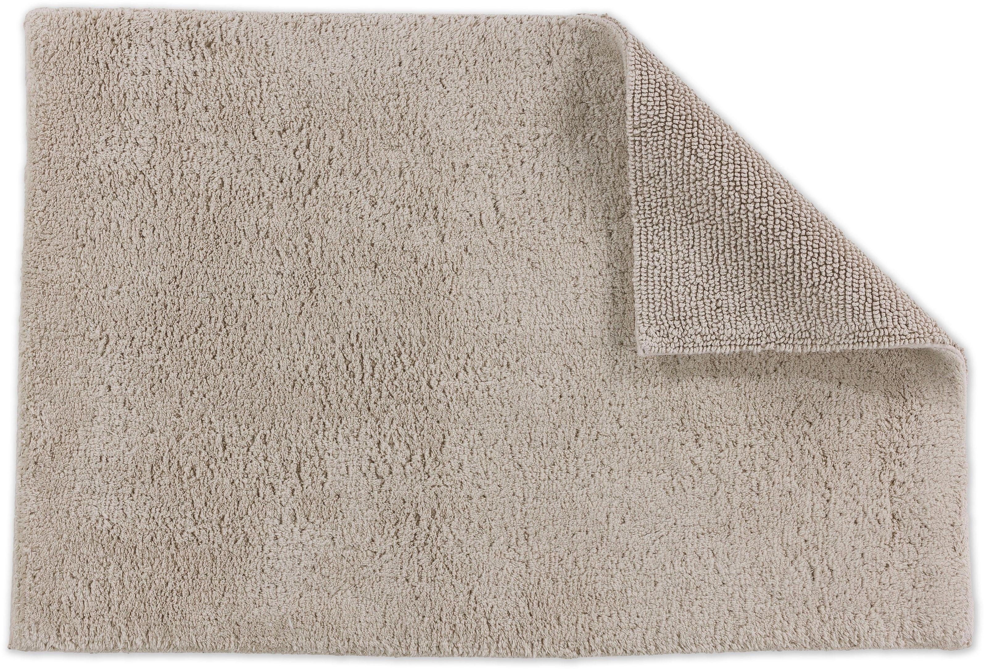 Badematte Bahamas Uni SCHÖNER WOHNEN-Kollektion, Höhe 30 mm, fußbodenheizungsgeeignet, Baumwolle, rechteckig, beidseitig verwendbar
