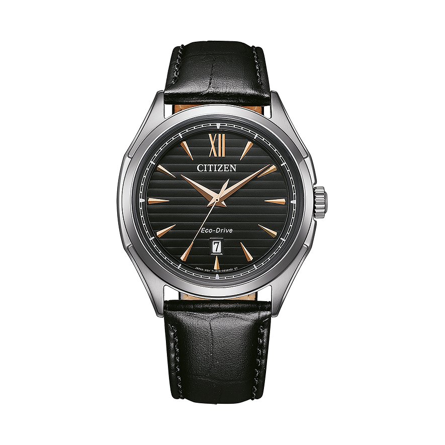 Citizen Herrenuhr Leder Eco Drive