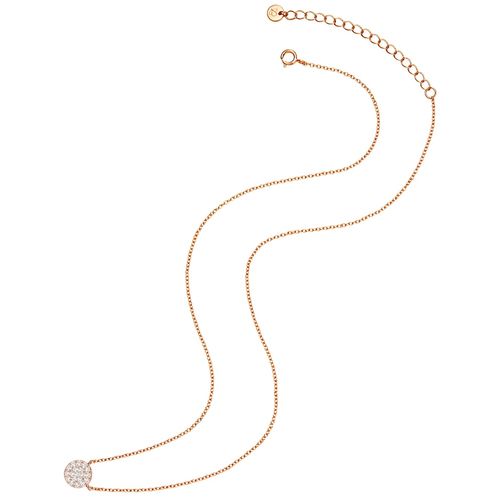 Glanzstücke München Collier en argent Argent sterling Oxyde de zirconium (CZ) en Or rose collier