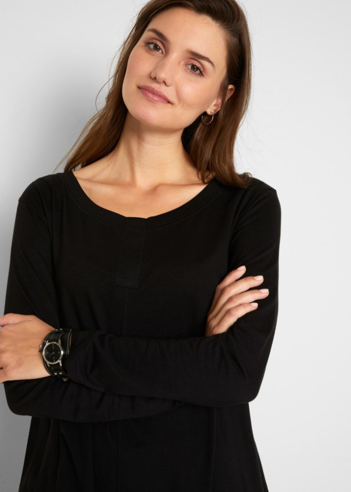 Langarmshirt in A-Linie