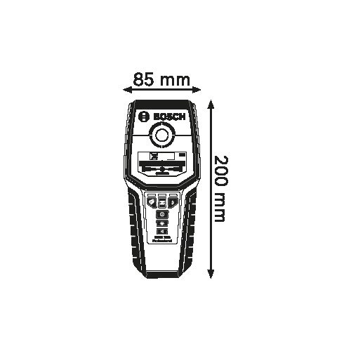 Detector de metais e fios energizados BOSCH GMS120 0601081000