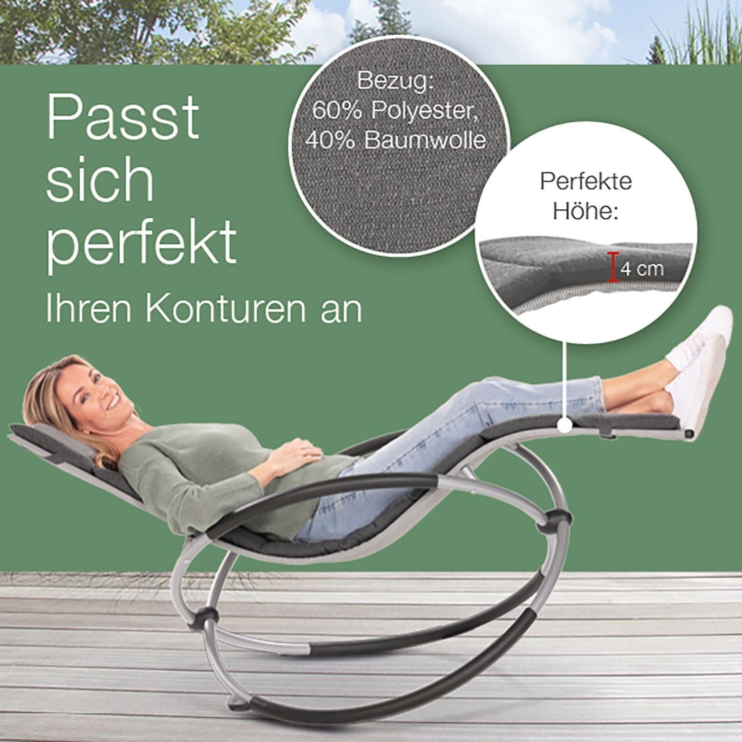 aktivshop Liegenauflage Relax, Stone