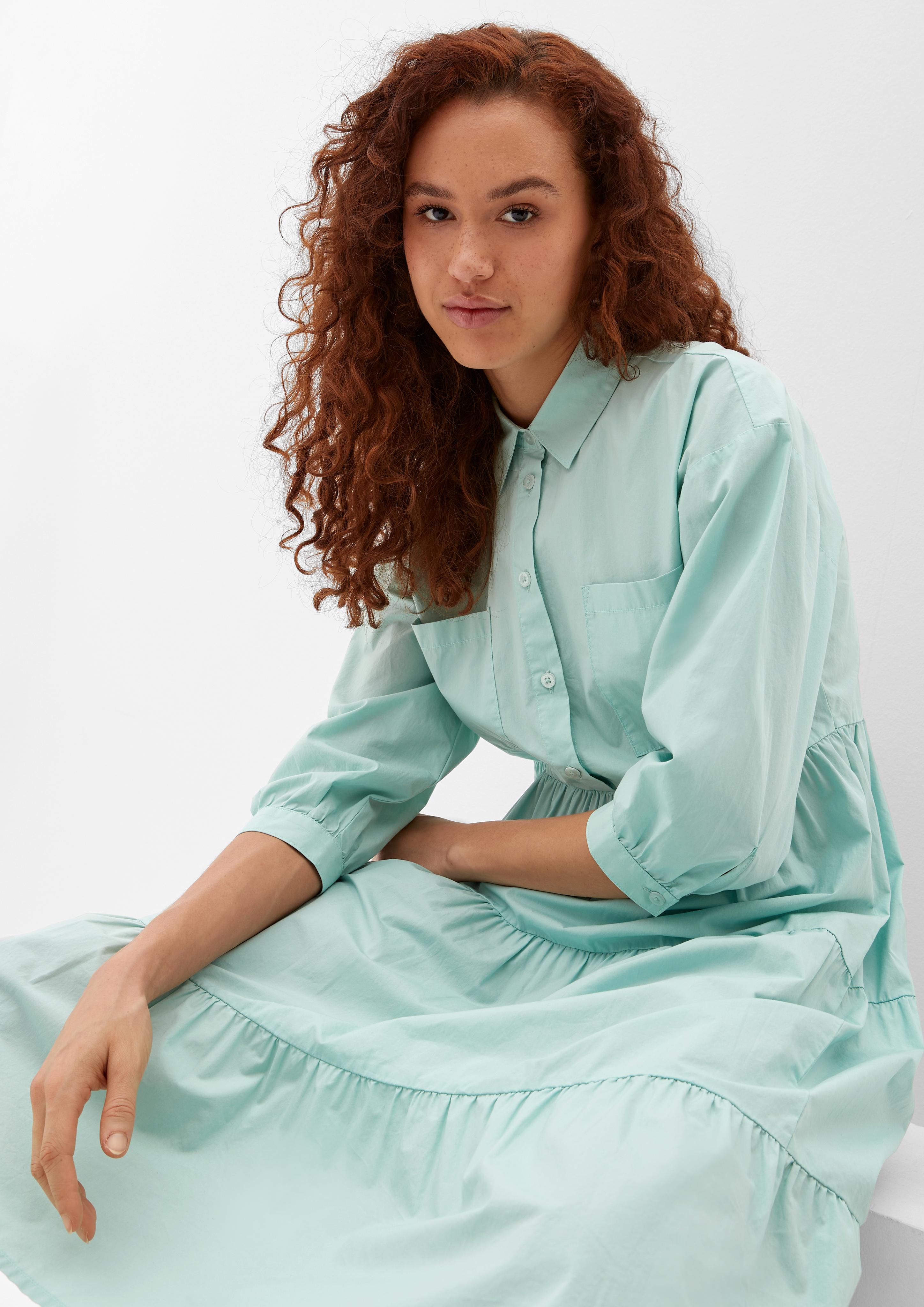 Stufenkleid mit Raffung  2124574-6092