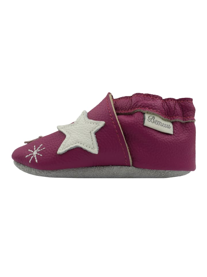 Yalion Leder-Krabbelschuhe 