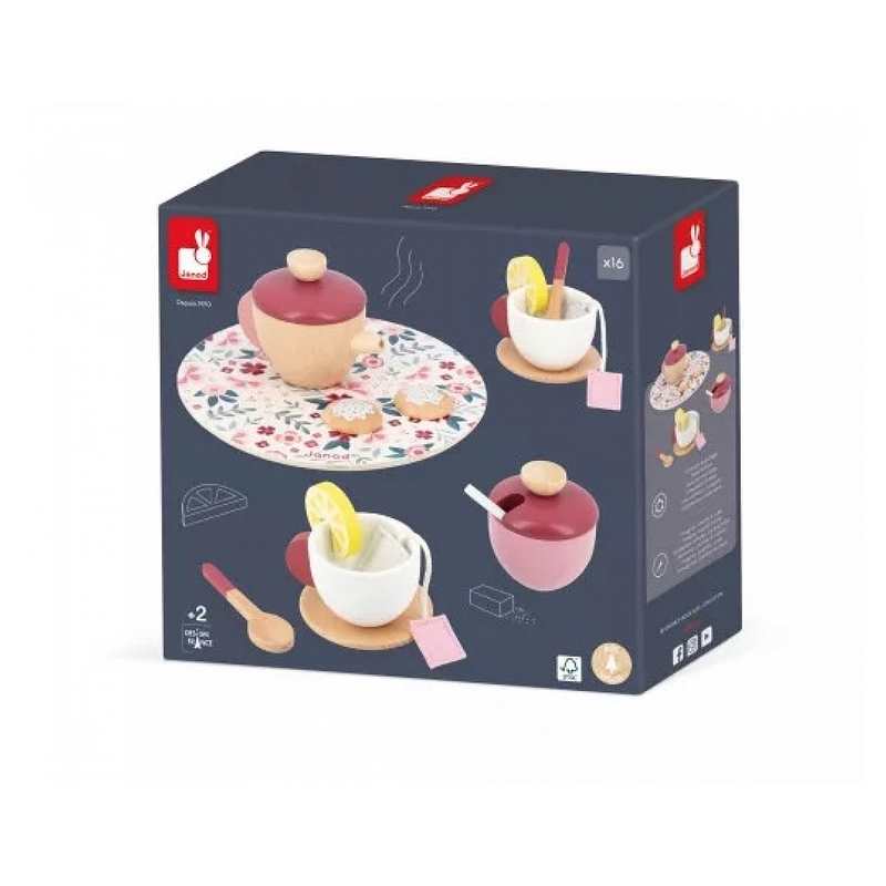 Set à the en bois Twist