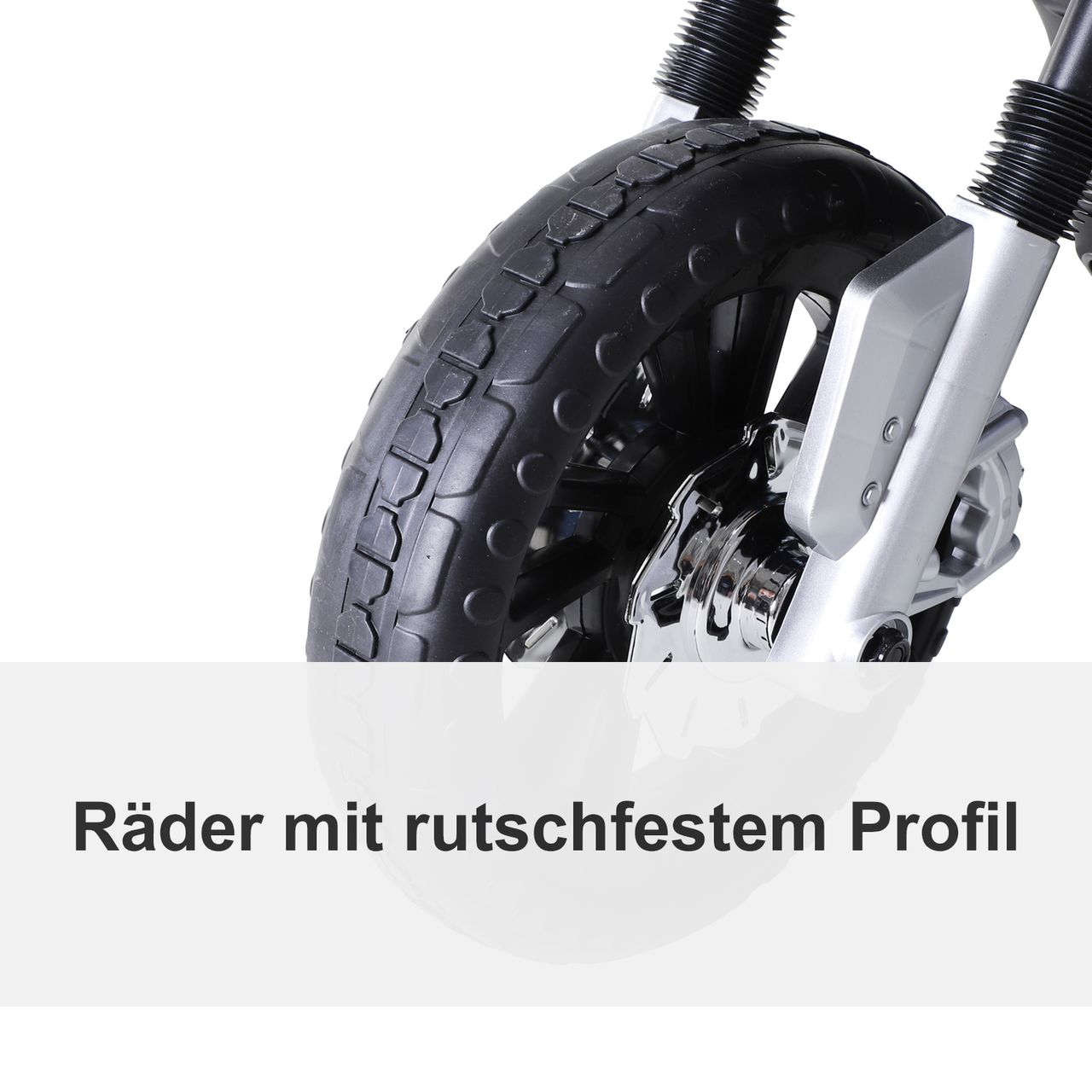 HOMCOM Kindermotorrad Kinder-Elektromotorrad Elektro-Motorrad für Kinder 3-6 Jahren Licht Musik MP3 Elektrofahrzeug mit Stützrädern maximal 3 km/h Metall   Kunststoff Blau 105 x 52,3 x 62,3 cm