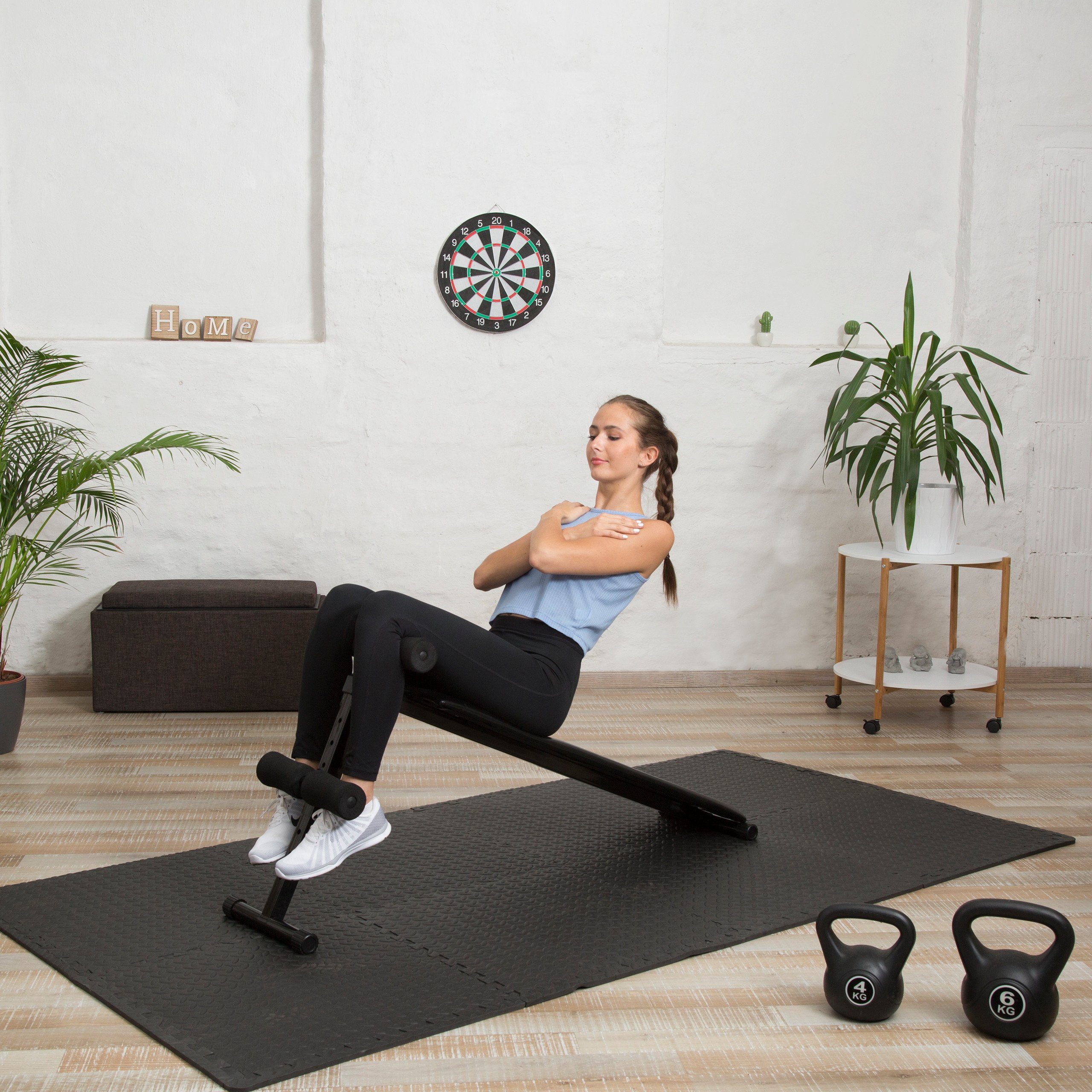 relaxdays Bodenmatte 16 x Schutzmatte Boden Set