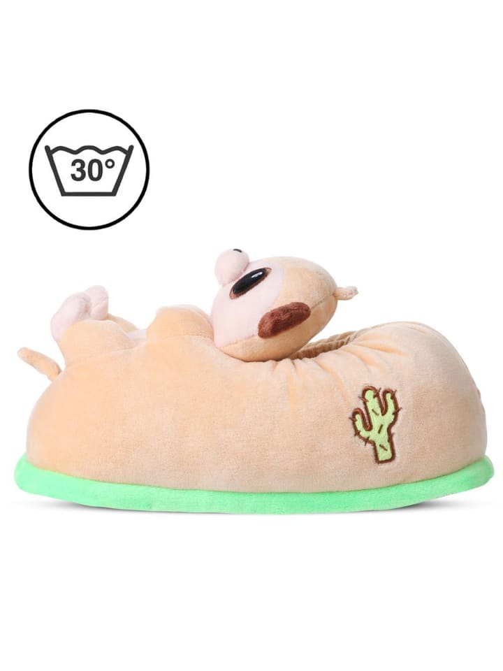 Corimori Plüsch Hausschuhe in Beige günstig kaufen 34-44