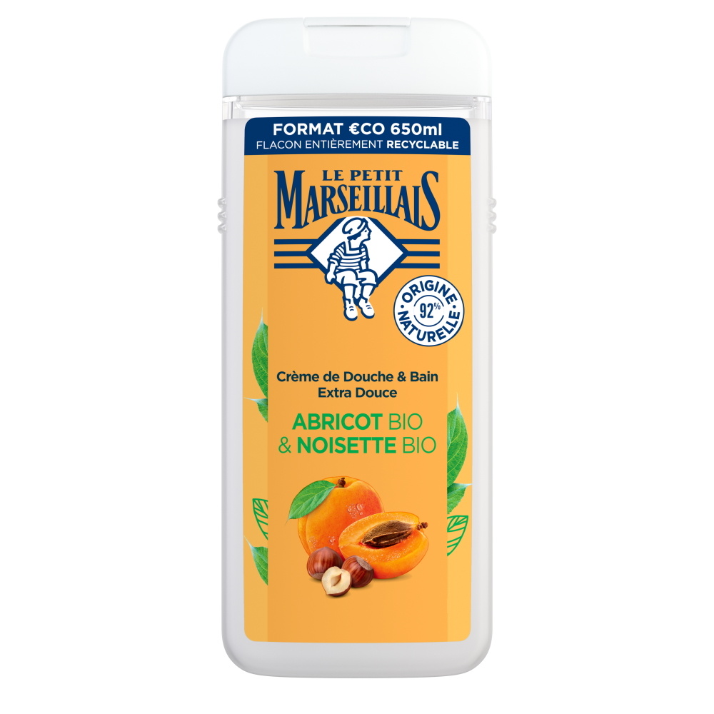 le petit marseillais LE PETIT MARSEILLAIS  DOUCHE EXTRA DOUXABRICOT BIO & NOISETTE BIO 650 ML Gel Douche