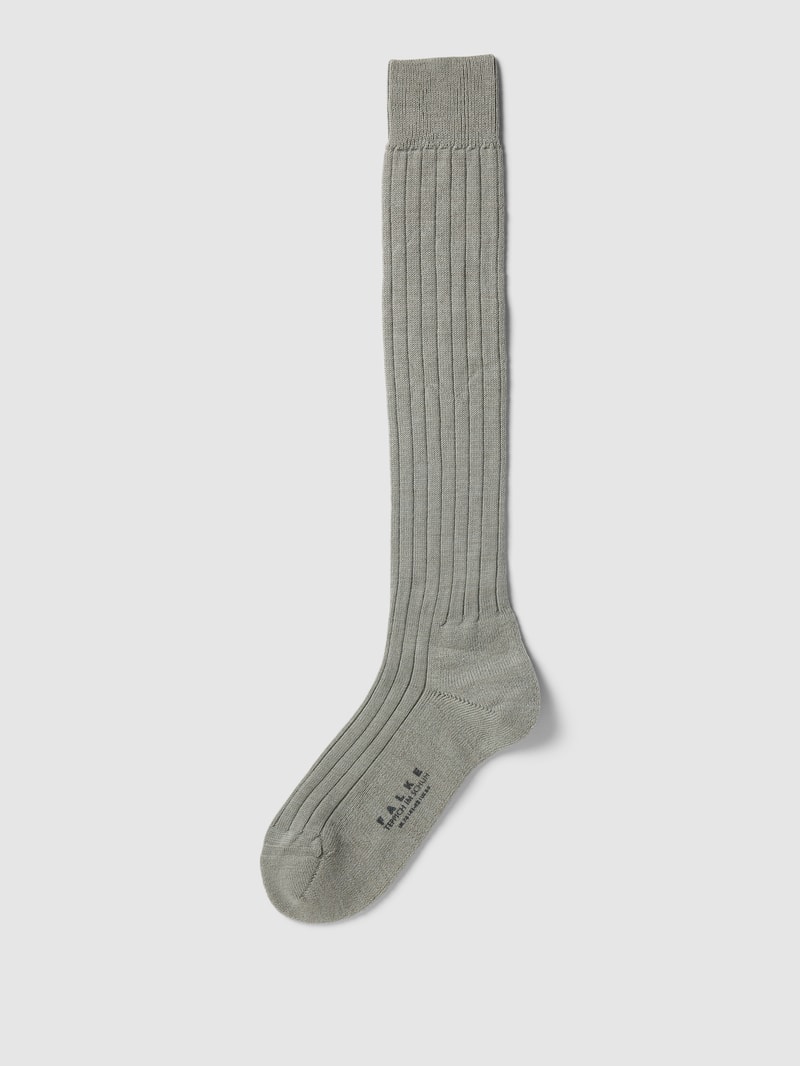 Socken aus Schurwoll-Mix Modell 'TEPPICH' in silber