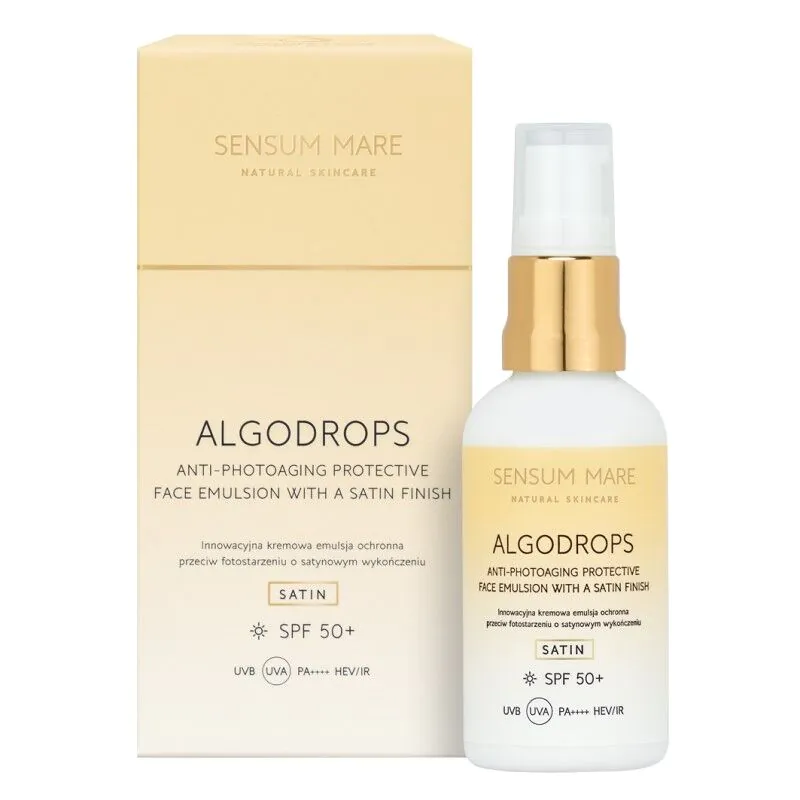 Sensum Mare Algodrops Satin Creamy Protective Emulsion SPF 50+ UVB UVA PA++++ HEV/IR