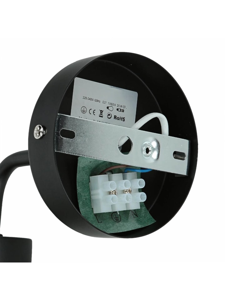 Licht-Erlebnisse Wandlampe in Schwarz Graphit günstig kaufen onesize
