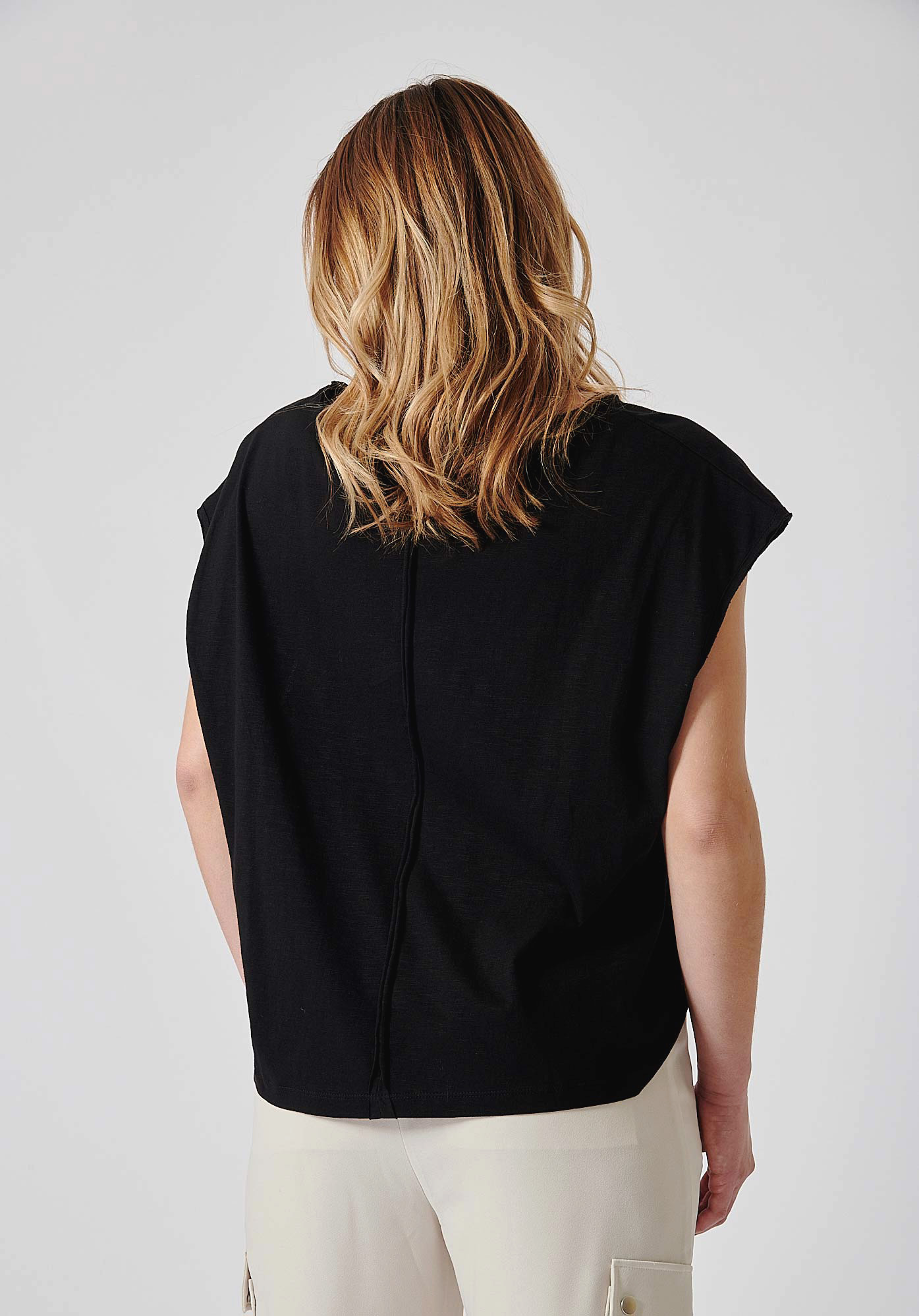 FEROL  T-shirt noir Femme 100% coton
