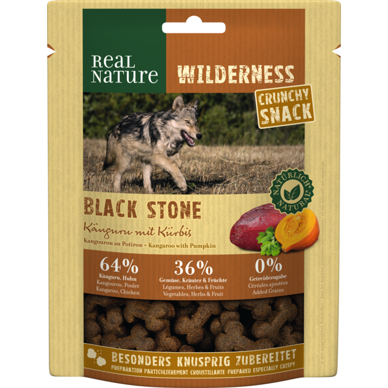 REAL NATURE Snacks REAL NATURE WILDERNESS Crunchy Snack 225g Känguru mit Kürbis
