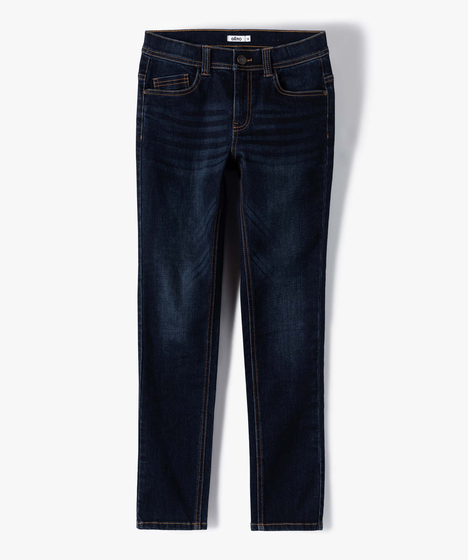 Jean coupe Slim 5 poches Garçon blue black | GEMO