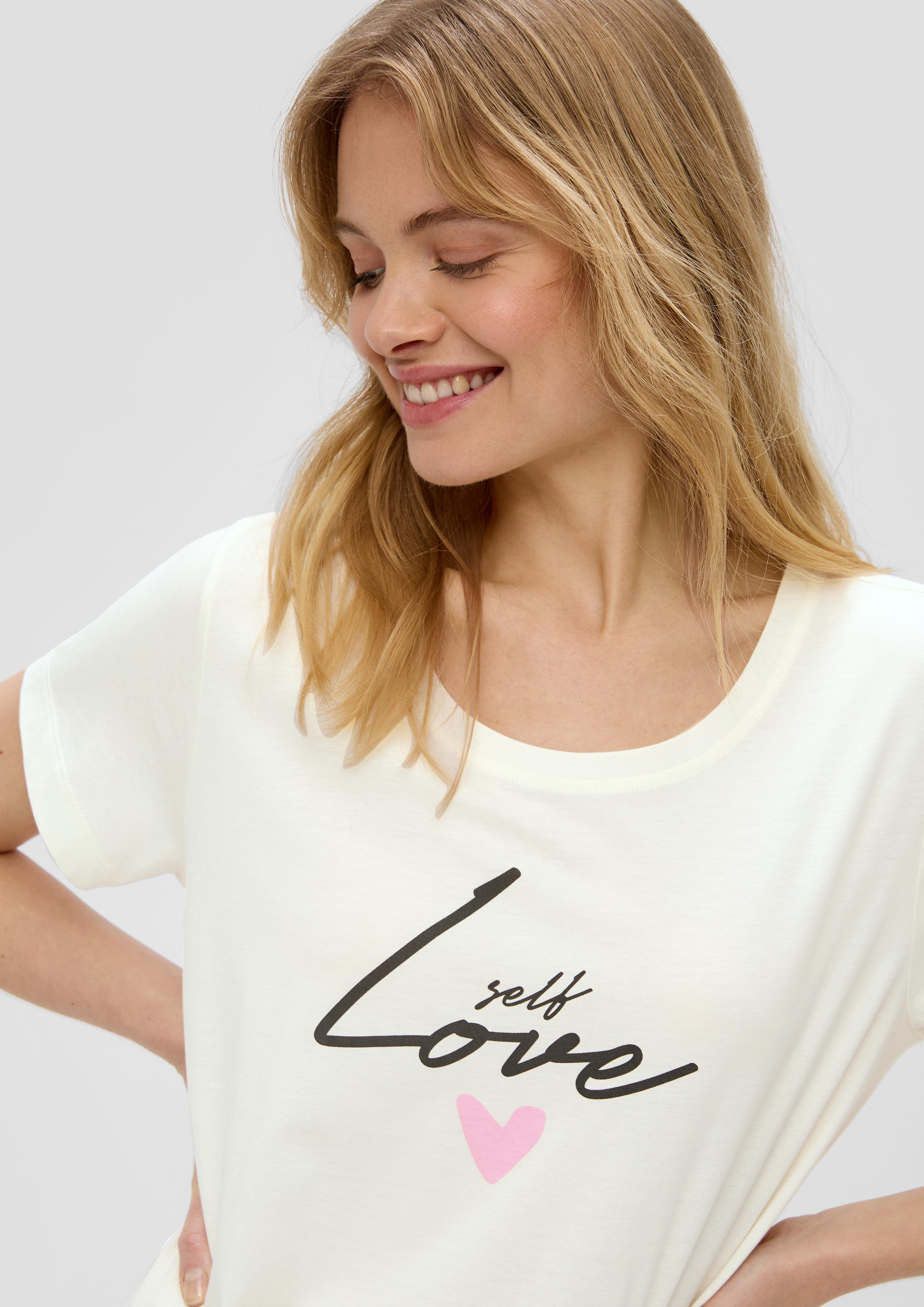 Schlafshirt mit Frontprint  6009500-4542