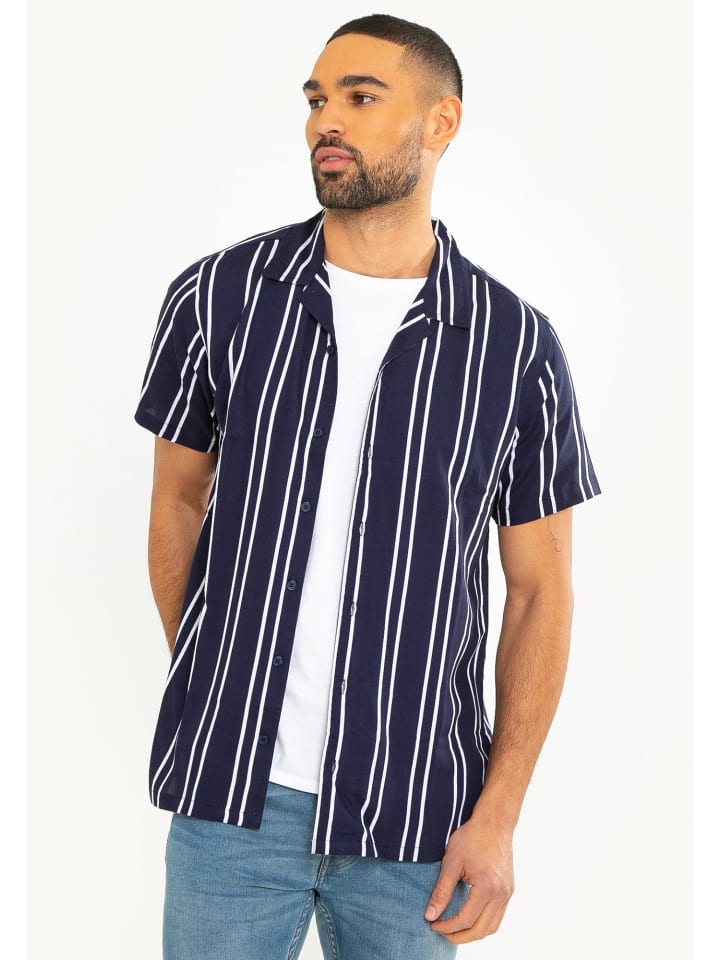 Threadbare Hemd Merlot in Blau günstig kaufen M