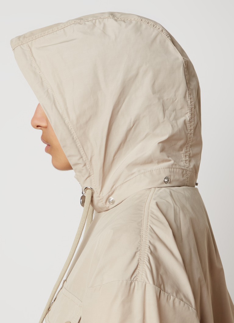 Jachetă scurtă Moncler Leda cu glugă ascunsă